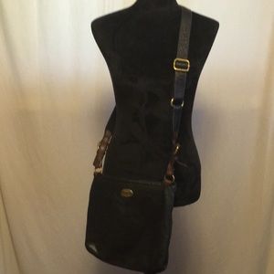 Black Leather Fossil Crossbody Purse
